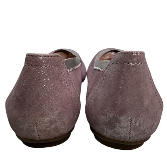 Vionic Womens Sz 6 Spark Caroll Ballet Flat Shoes Metallic Pewter Purple NWOB - Picture 4 of 9